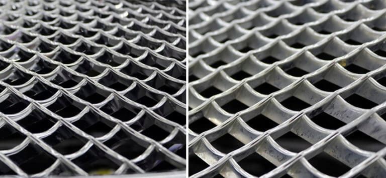 Очистка решетки автомобиля