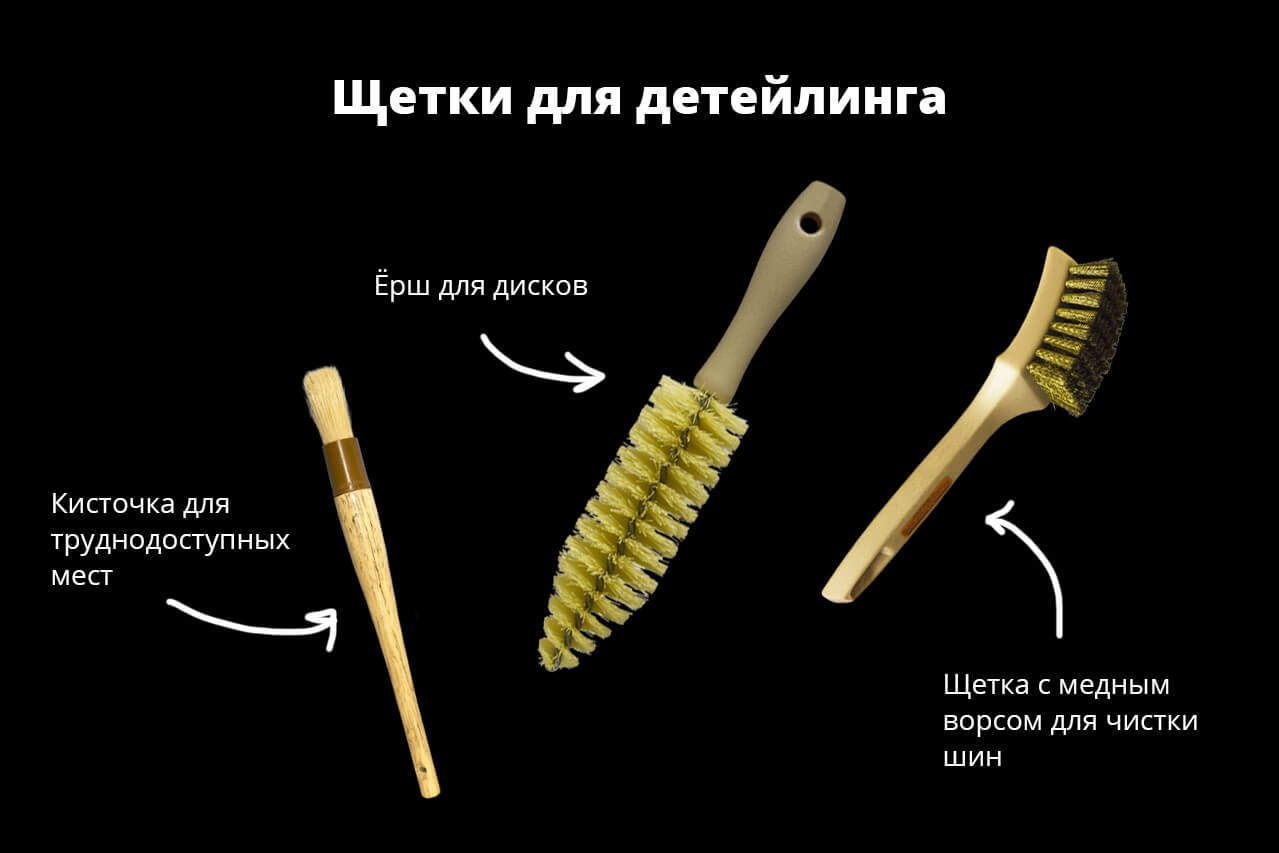 Щетки для детейлинга