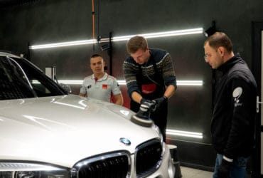 обучение полировке в школе детейлинга CarDetailLab