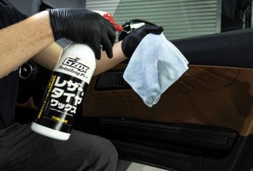 нанесение кондиционера gzox для кожаного салона