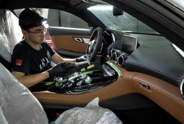 полировка центральной консоли