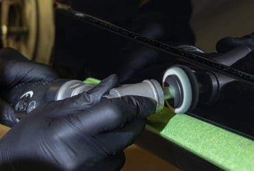 срезание лака авто