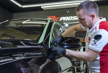 Заклеивание лентой до полировки