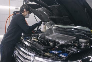 детейлинг мойка двигателя