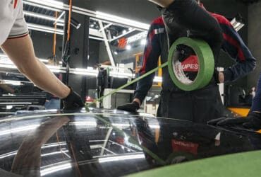 оклейка скотчем перед шлифовкой