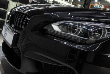результат детейлинга передних фар BMW