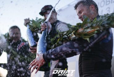 победители гонок обливаются шампанским