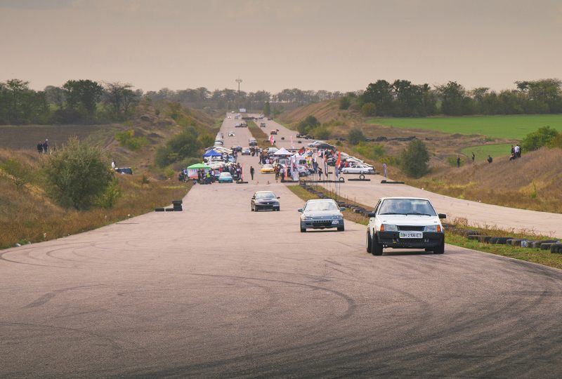 гонки на 6-м километре