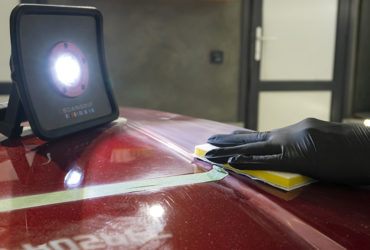 протирка отшлифованного капота