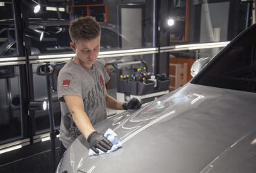 покрытие капота кварцем