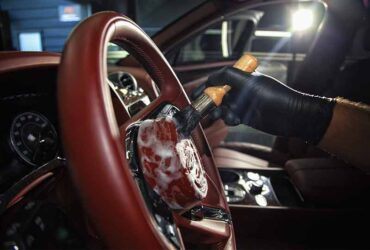 чистка руля в автомобиле