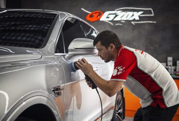 полировка Bentley Bentayga синим кругом