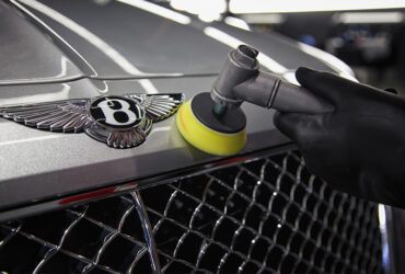 полировка ЛКП желтым кругом