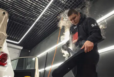 термостойкая насадка для обработки автомобильного салона паром