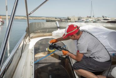 процесс полировки поликарбоната
