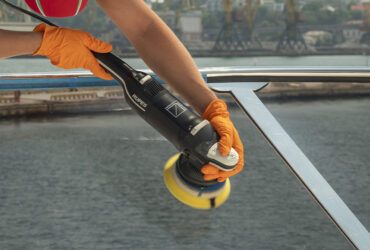 полировка поликарбоната машинкой RUPES LHR15 Mark III