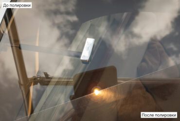 поликарбонат до и после полировки